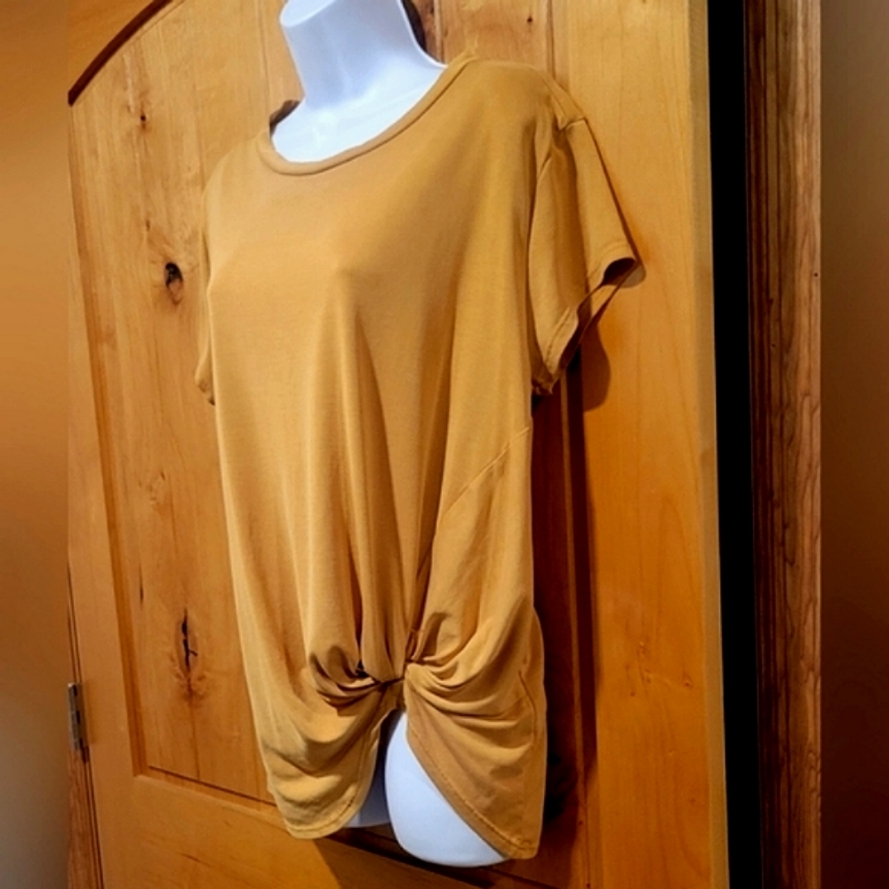 *Free add on* Hummingbird Yellow Gold Top Loose Fit, Knotted, Soft, Flowy